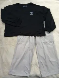 2点セット グローバルワーク ロンT ＆ cool カーゴパンツ 130 120