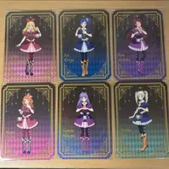 イラストシート　６枚　アイカツ　アトレ　ガラポン　くじ　星宮いちご　藤堂ユリカ