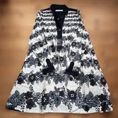 新品★shuca グローバルワーク 切り替え 花柄 ロングシャツワンピース Mのサムネイル