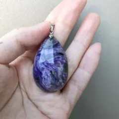 天然石　チャロアイト14g ペンダントトップ