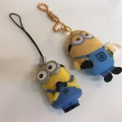 ミニオンズ ストラップ キーホルダー 2個セット