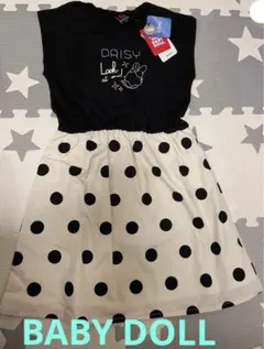 【新品】ベビードール　ディズニードット柄ワンピース 140㎝　接触冷感