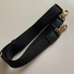ブルーレーベル　ブラック　ショルダーストラップ ゴールド金具
