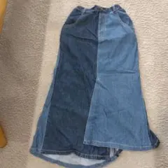 デニム パッチワーク スカート