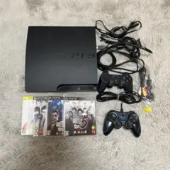 【動作確認、初期化済】PS3本体 CECH-3000A ゲームソフト4本セット