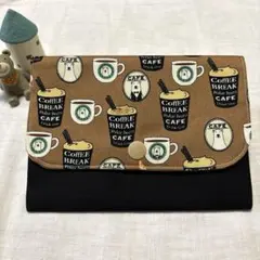 お薬手帳ケース♡通帳ケース♡しろくまカフェ　マルチケース【茶】お好きなカラーで☆