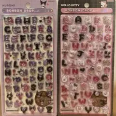 ボンボンドロップシール　クロミ、キティ