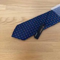 新品 ナロータイ D.labor ネクタイ ネイビー 小紋柄
