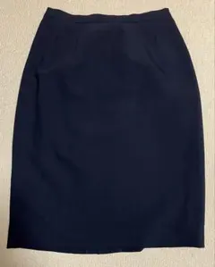 レディース　膝丈タイトスカート 黒 ブラック