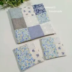 パッチワーク ティーマット コースター りんご ハンドメイド