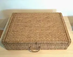 ラタン風 トランク バスケット 大容量