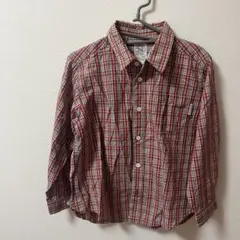 【美品】COMME CA DU MODE 長袖チェックシャツ　110A