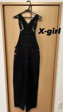 x-girl 黒 オーバーオール Mサイズのサムネイル
