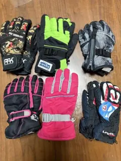 子供用　スノーボード、スキー用手袋　まとめて