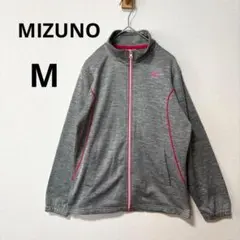 美品 MIZUNO ミズノ M グレー ピンク フルジップジャケット ジャージのサムネイル