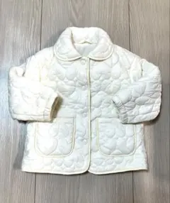 アプレレクール　アウター　ホワイト　キルティング　ジャケット　110cm