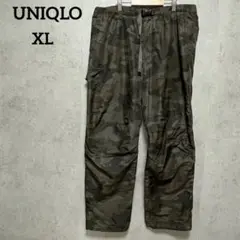 訳あり　UNIQLO 迷彩柄 ウォームイージーパンツ　XL メンズ