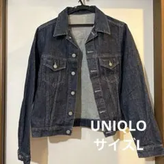 OLD UNIQLO オールドユニクロ　ダークブルー デニムジャケット L