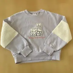 GU ポケピース トレーナー 140cm ラベンダー