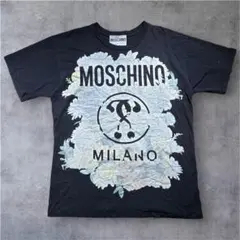 Moschino Milano Tシャツ ロゴ 花柄 黒 白 モスキーノのサムネイル