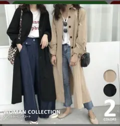 薄手　レディース ステンカラーコート ベーシック ベージュ 新品