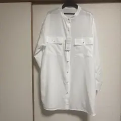 ELENCARE DUE イロイロ釦シャツチュニック オフホワイト