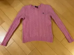 ポロ・ラルフ・ローレン ピンク 長袖セーター　カシミヤウール