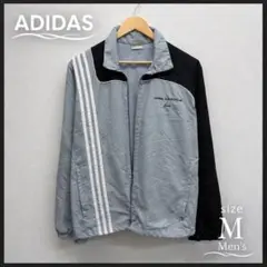 adidas 3ライン トラックジャケット グレー ブラック M