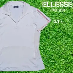 ellesse エレッセ　半端ポロシャツ テニスウェア　レディース Ｓ ピンク