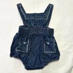 ベビー服｜サロペット｜デニム｜刺繍デザイン｜80cm