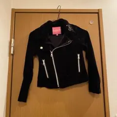 roni ベロア ライダースジャケット 135