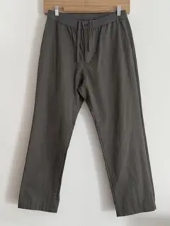 【極美品】ユニクロ +J「ワイドフィットテーパードイージーパンツ」M◇オリーブ