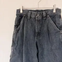 美品✨グレー ワイドレッグ デニムパンツ ストレートパンツ デニム グレーデニム
