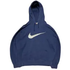 希少old nikeビックスウォッシュパーカー90s ギザナイキ紺cityboy