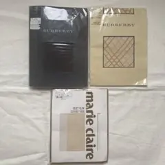 バーバリーマリークレール柄タイツ ストッキングタイツパンスト3点セット