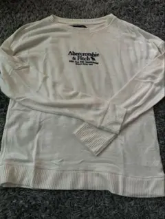 Abercrombie & Fitch ホワイト長袖Tシャツ M