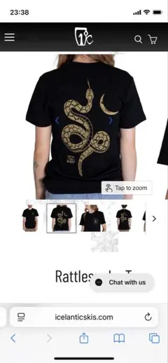 ICELANTIC Tシャツ　蛇