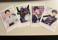 エヴァンゲリオン ぱしゃこれ 碇シンジ4枚と京都基地ステッカーセット