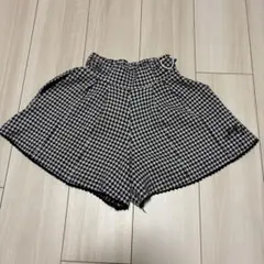 メゾピアノ　千鳥柄　キュロットスカート　120サイズ