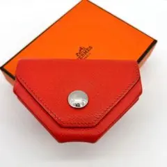 新品 箱付き HERMES エルメス 小銭入れ ルヴァンキャトル オレンジ