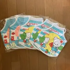 昭和レトロ　アニマル柄腹当　5枚セット