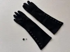 訳あり　Sergio Rossi ブラック ロンググローブ　手袋