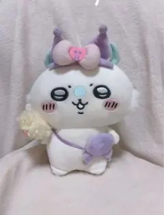 ちいかわ×サンリオキャラクターズ ぬいぐるみ　モモンガ　クロミ