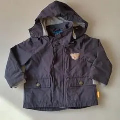 Steiff ネイビー フード付き　アウター 74サイズ