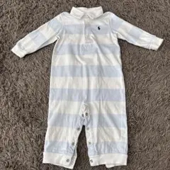 Ralph Lauren ストライプロンパース 9M