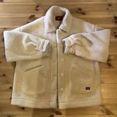 クリーム色 フリースジャケット サイズF
