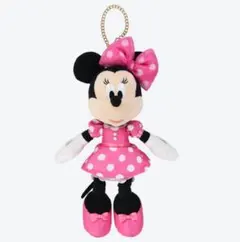 【即日発送〇】ミニーマウス ぬいぐるみ キーチェーン付き ミニーの日
