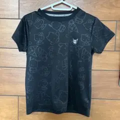 キャラクター柄 Tシャツ 黒