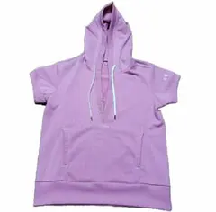 ❤UNDER ARMOUR❤レディース半袖スエットパーカー/ロゴ刺繍/Vネック