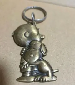 【希少】ヴィンテージ☆スヌーピー フライングエース 真鍮キーホルダー 希少 スヌーピー キーホルダー 真鍮 フライングエース ビンテージ